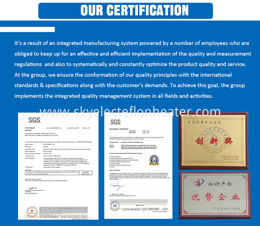 Our Certification